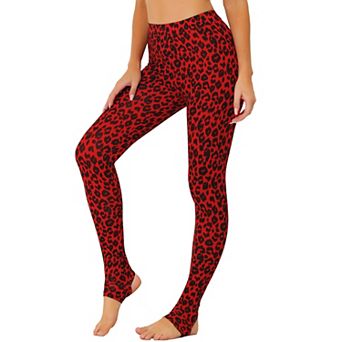 Women's Stripes High Waist Elastic Waistband Stirrup Leggings