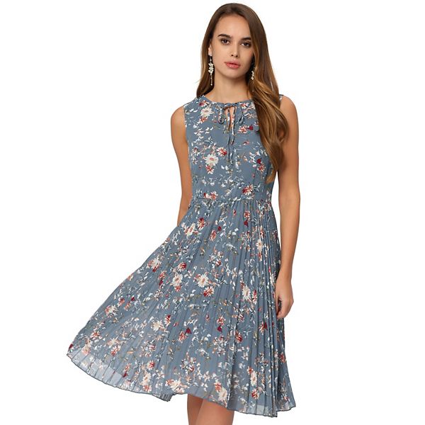 Knee Length Pleated Dress Women main image 1
