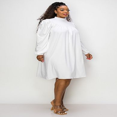 Plus Size Amal Mock Neck Dress