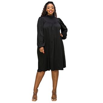 Plus Size Amal Mock Neck Dress