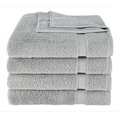 Soho Living, Bath, 8pc Soho Living 2 Bath 2 Hand 4 Washcloth Set Striped  Dot Gray White Towels