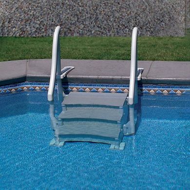 Confer Plastics Curved In-pool 3 Step Ladder System, Stairs For In Ground Pool