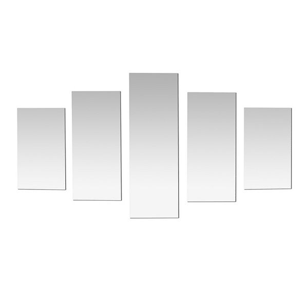 Americanflat Art Deco Peel & Stick Mirror Tiles 5piece Set