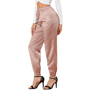 Women's Elastic Waist Casual Athleisure Pants Ankle Length Joggers