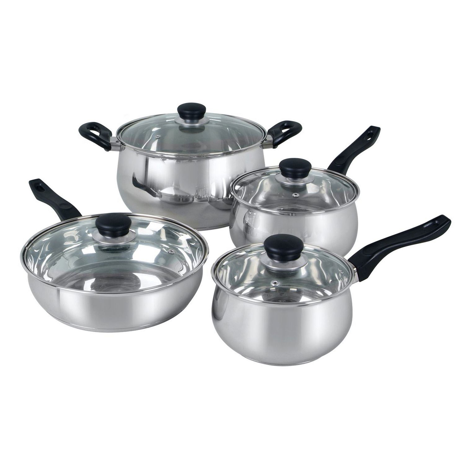 Phantom Chef Luxe Gold 8 Pc. Cookware Set, Turquoise/Blue