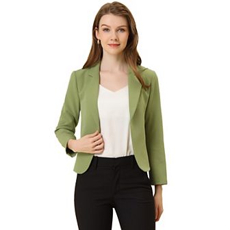 Women's Open Front Floral Print Blazer