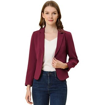 Women's Open Front Floral Print Blazer