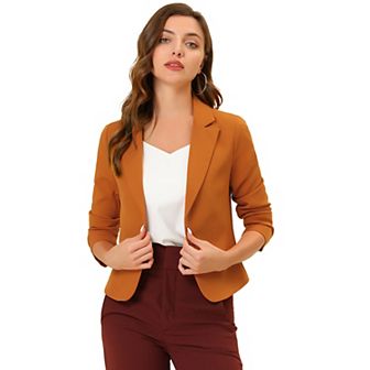 Women's Open Front Floral Print Blazer