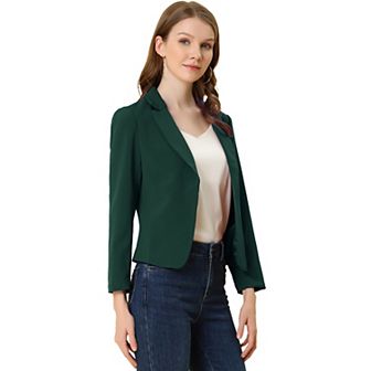 Women's Open Front Floral Print Blazer