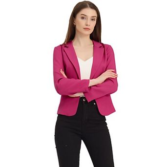 Women's Open Front Floral Print Blazer