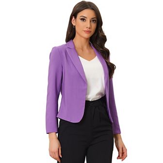 Women's Open Front Floral Print Blazer