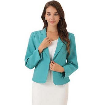 Women's Open Front Floral Print Blazer
