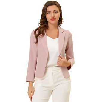 Women's Open Front Floral Print Blazer