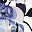 White Blue Floral
