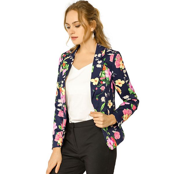 Long open front blazer main image 1