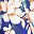 Royal Blue Floral