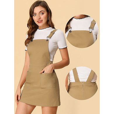 Women's Casual Adjustable Strap Above Knee Suspender Dress