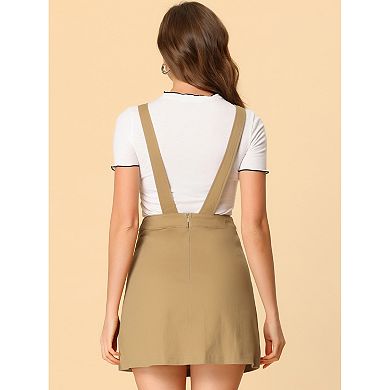 Women's Casual Adjustable Strap Above Knee Suspender Dress