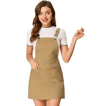 Women's Casual Adjustable Strap Above Knee Suspender Dress