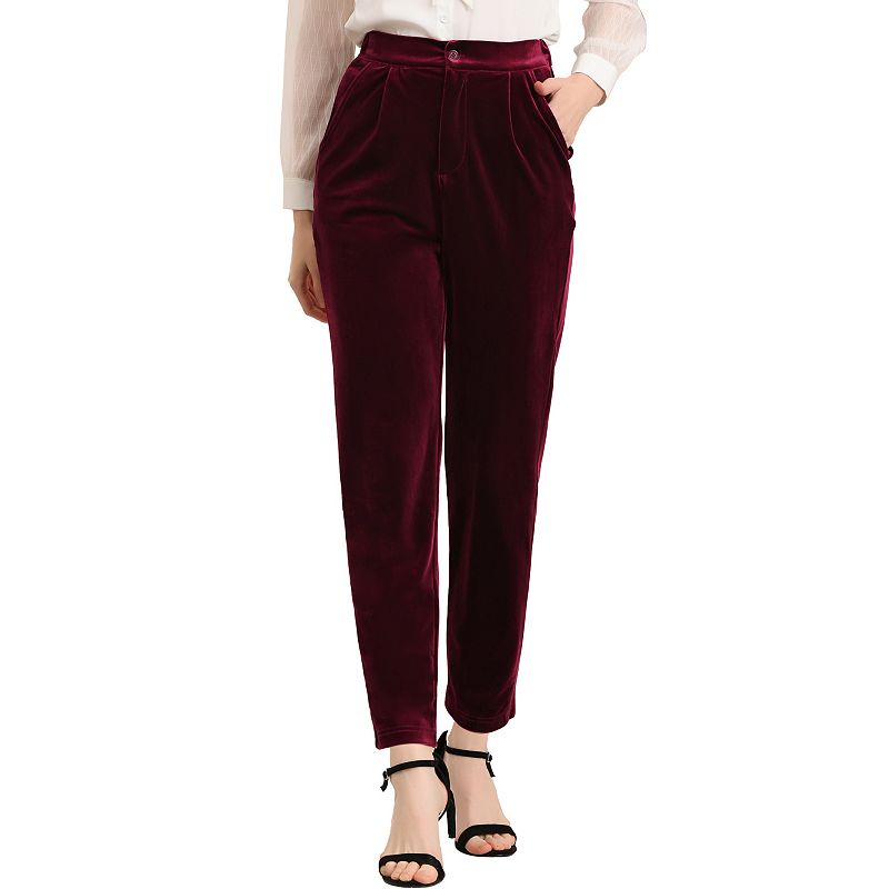 Velvet ladies outlet trousers