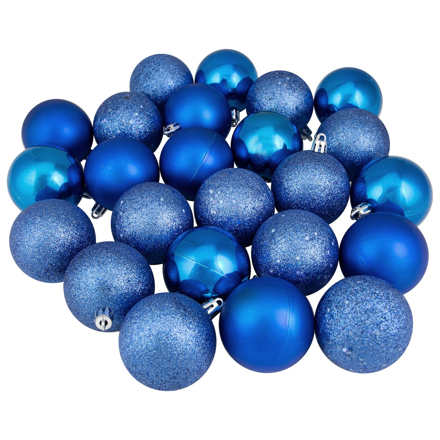 60mm Shatterproof Clear Iridescent Ball Ornaments, 12-Piece Set