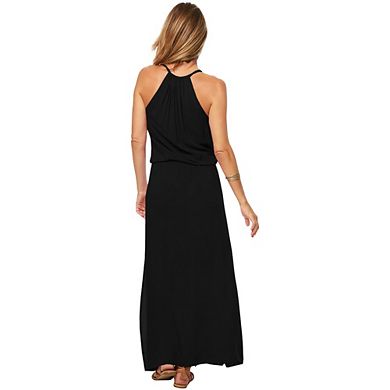 DressBarn Women's Black Sunstar Dress - XL