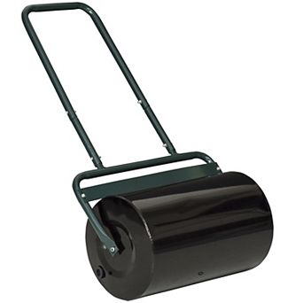 136.5 Lbs Heavy Garden Lawn Weighted Roller To Flatten Ground With Steel, Green