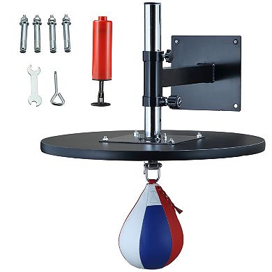 Soozier Speed Bag Platform Wall Mounted Speedball for Boxing MMA Workout Punching Bag Height Adjustable for Home Gym