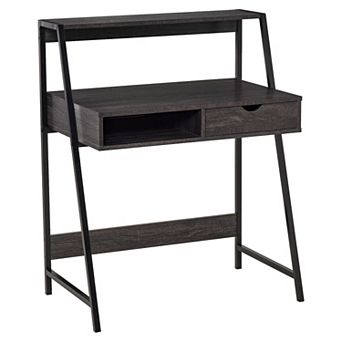 Computer Desk For Small Spaces School Student Desk W/ Drawer And Storage Shelves