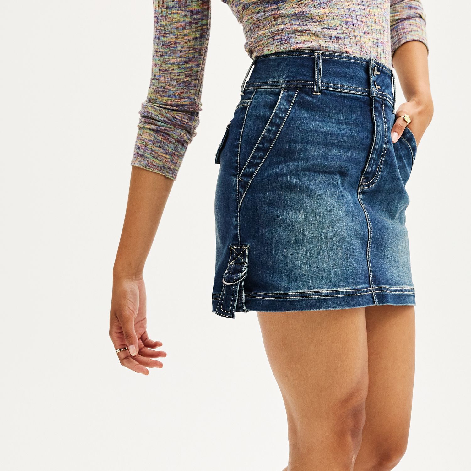 High waisted outlet mini skirt kohls