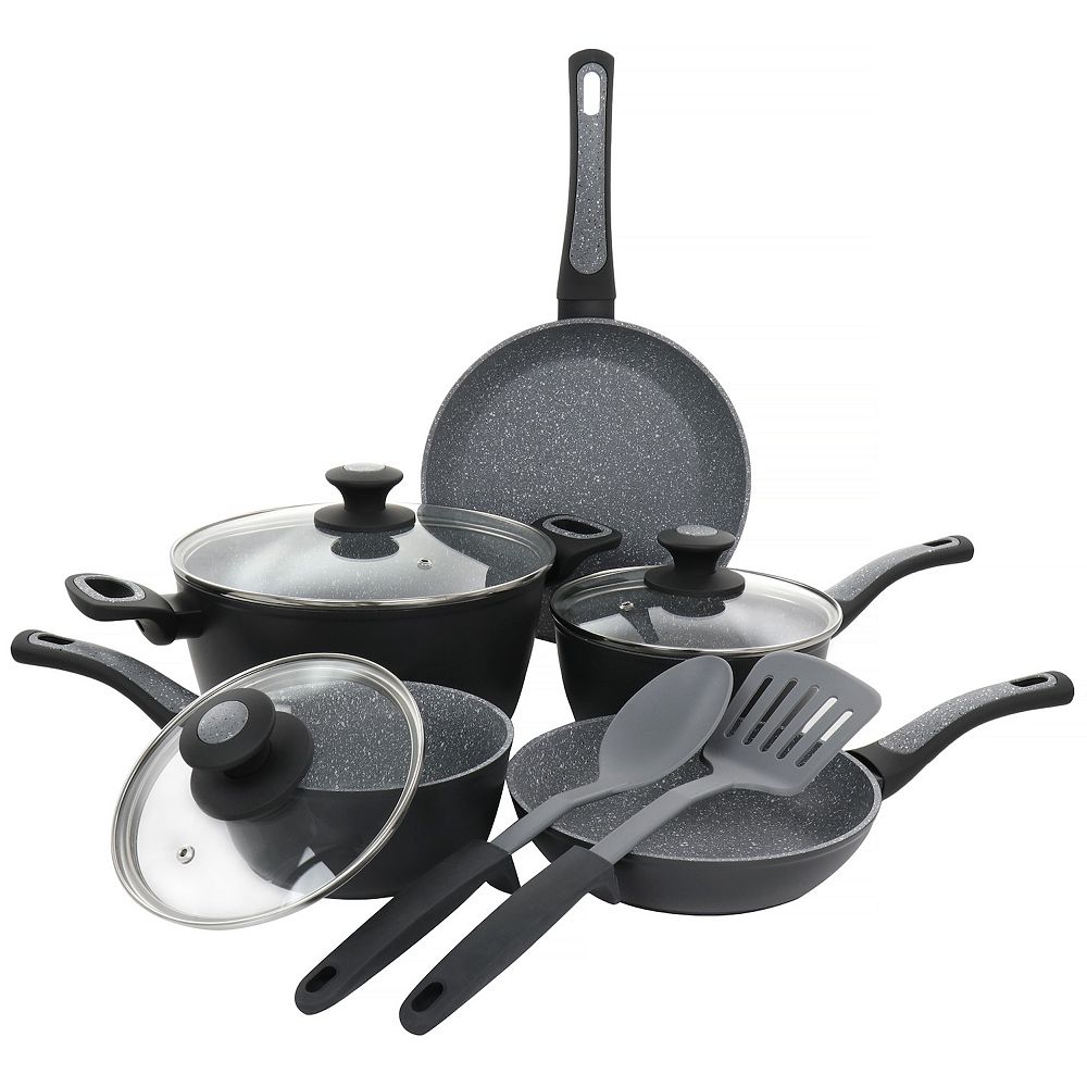 Oster Cocina 10 Piece Non-Stick Aluminum Cookware Set in