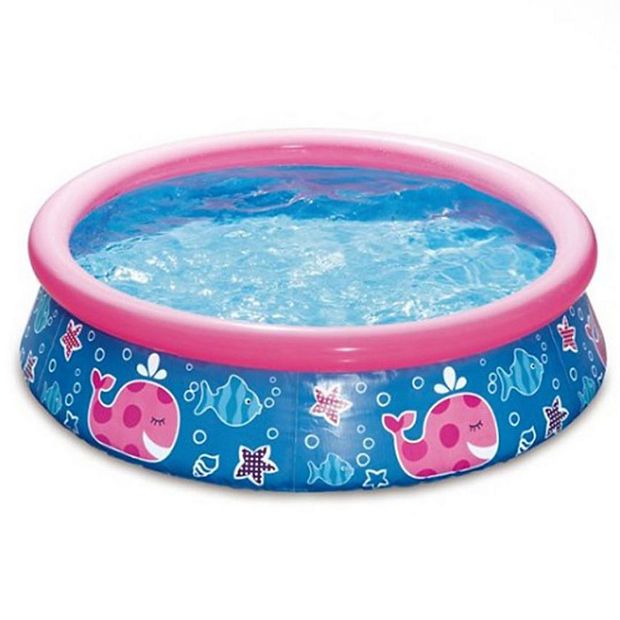 Summer Waves Quick Set 5ft x 15in Round Inflatable Ring