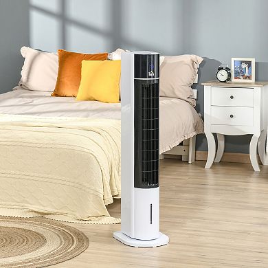 41" Bladeless Oscillating Cooling Air Conditioning Standing Fan W/remote Control