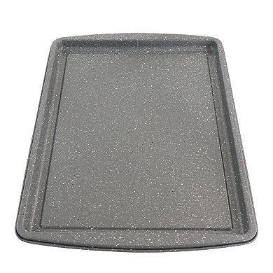Oster Cocina 3 Piece Carbon Steel Cookie Sheet in Greystone