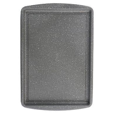 Oster Cocina 3 Piece Carbon Steel Cookie Sheet in Greystone