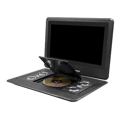 Trexonic 12.5 Inch Portable TV+DVD Player with Color TFT LED Screen and USB/HD/AV Inputs