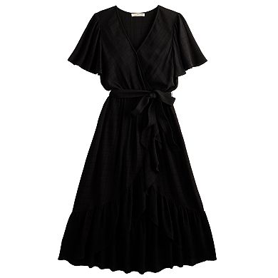 Juniors' Rewind Wrap Maxi Dress