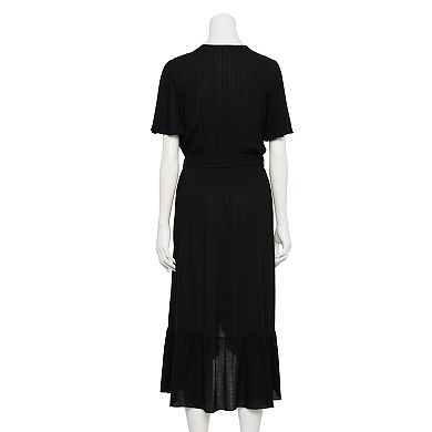 Juniors' Rewind Wrap Maxi Dress