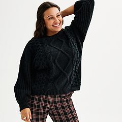 Kohls plus size clearance sweaters