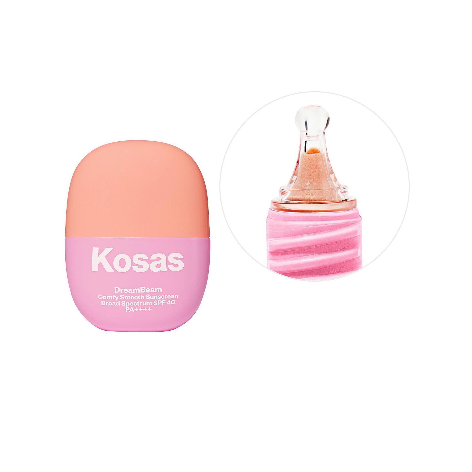 Kosas DreamBeam Silicone-Free Mineral Sunscreen SPF 40 with Ceramides and P