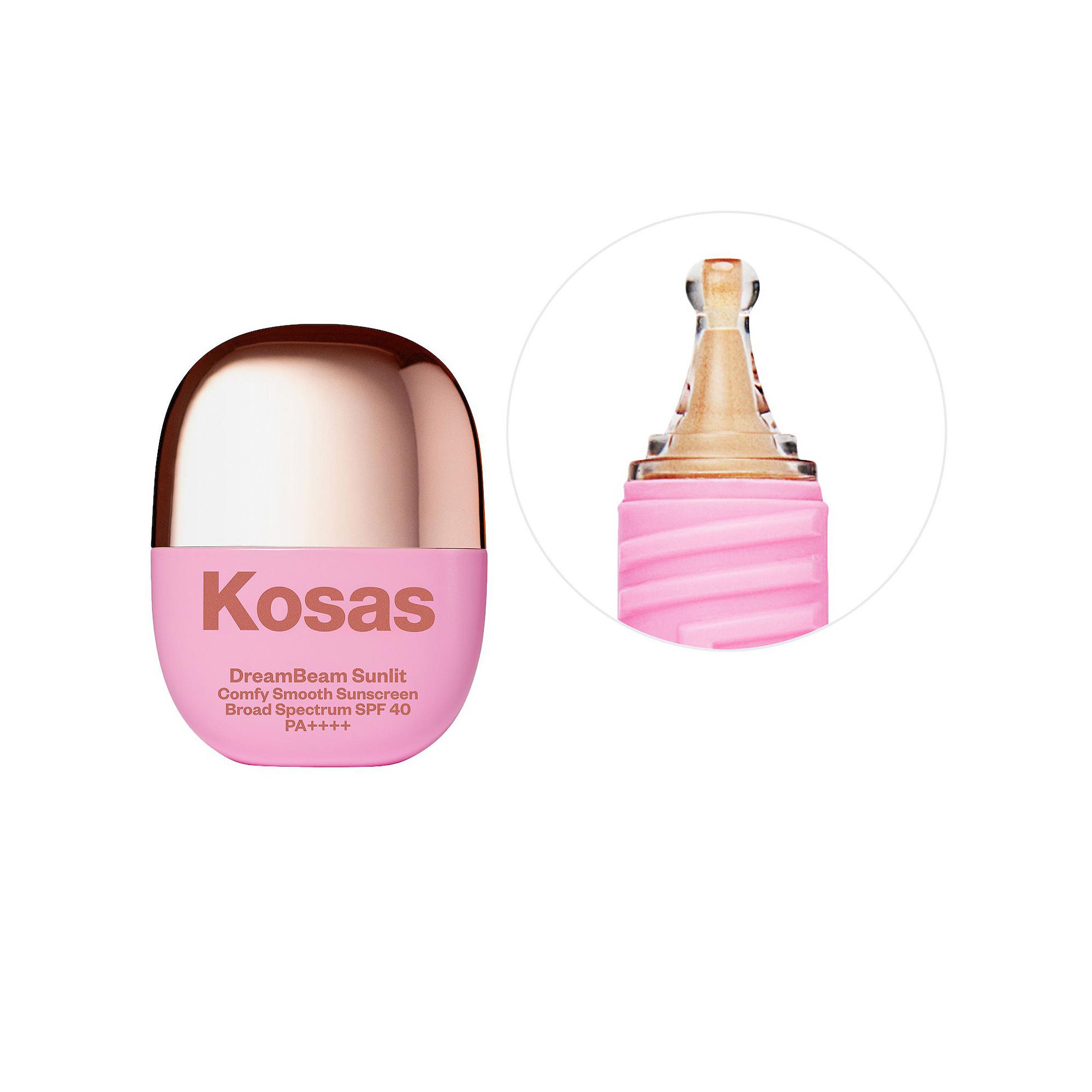 Kosas DreamBeam Silicone-Free Mineral Sunscreen SPF 40 with Ceramides and P