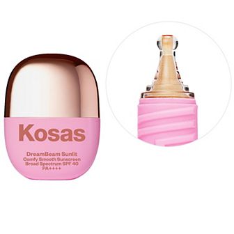 Kosas DreamBeam Silicone-Free Mineral Sunscreen SPF 40 with Ceramides and Peptides