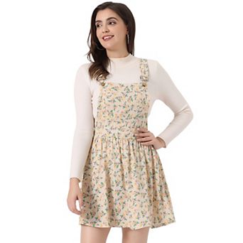 Women's Adjustable Shoulder Straps Cute Mini Overall Dress