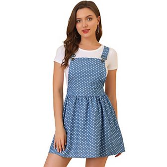 Women's Adjustable Shoulder Straps Cute Mini Overall Dress
