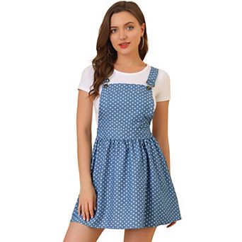 Women's Adjustable Shoulder Straps Cute Mini Overall Dress