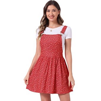 Women's Adjustable Shoulder Straps Cute Mini Overall Dress