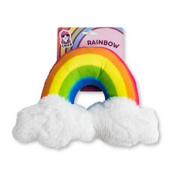 Enchanted Rainbow Squeaker Dog Chew Toy Plush Dog Toy