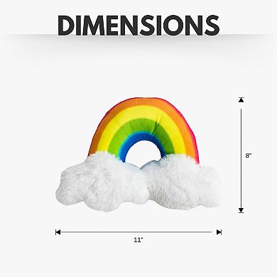 Enchanted Rainbow Squeaker Dog Chew Toy Plush Dog Toy