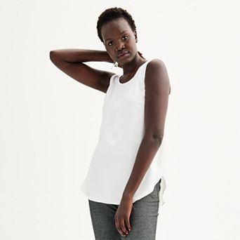 Women's Nine West Round Neck Shell Tank Top