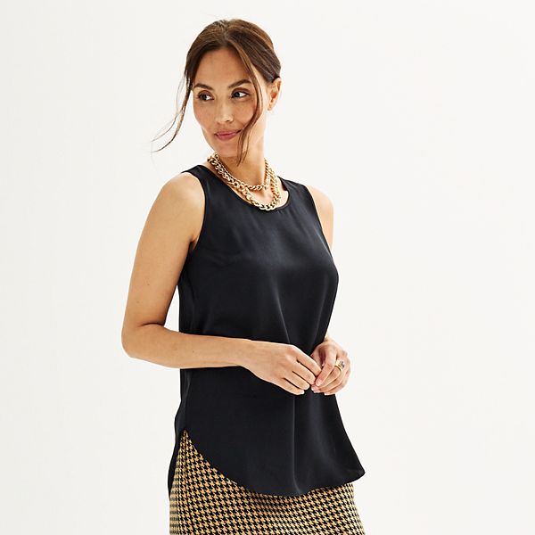 Women's Nine West Round Neck Shell Tank Top